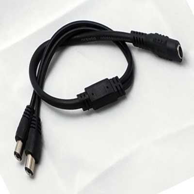 DC전원분배케이블 아답터 전원 분배선 1:2, CCTV ,전원 분배선, Adapter 분배선 5.5mm