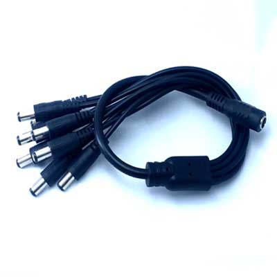DC전원분배케이블 아답터 전원 분배선 1:8, CCTV ,전원 분배선, Adapter 분배선 5.5mm